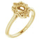 Bague de montage ronde 5,5 mm en or jaune 10 carats