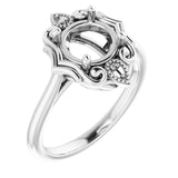 Bague de montage ronde en platine de 7,4 mm