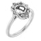 Bague de montage ronde en platine de 6,5 mm