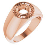 Bague ronde en or 14 carats, 5,8 mm