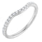14K White Gold 1/5 CTW Natural Diamond Contour Band