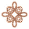 Monture pour pendentif trèfle rose 14 carats