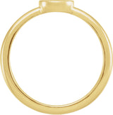 14K Yellow Gold 6.75x5 mm Oval Engravable Ring