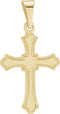14K Yellow Gold Cross Pendant