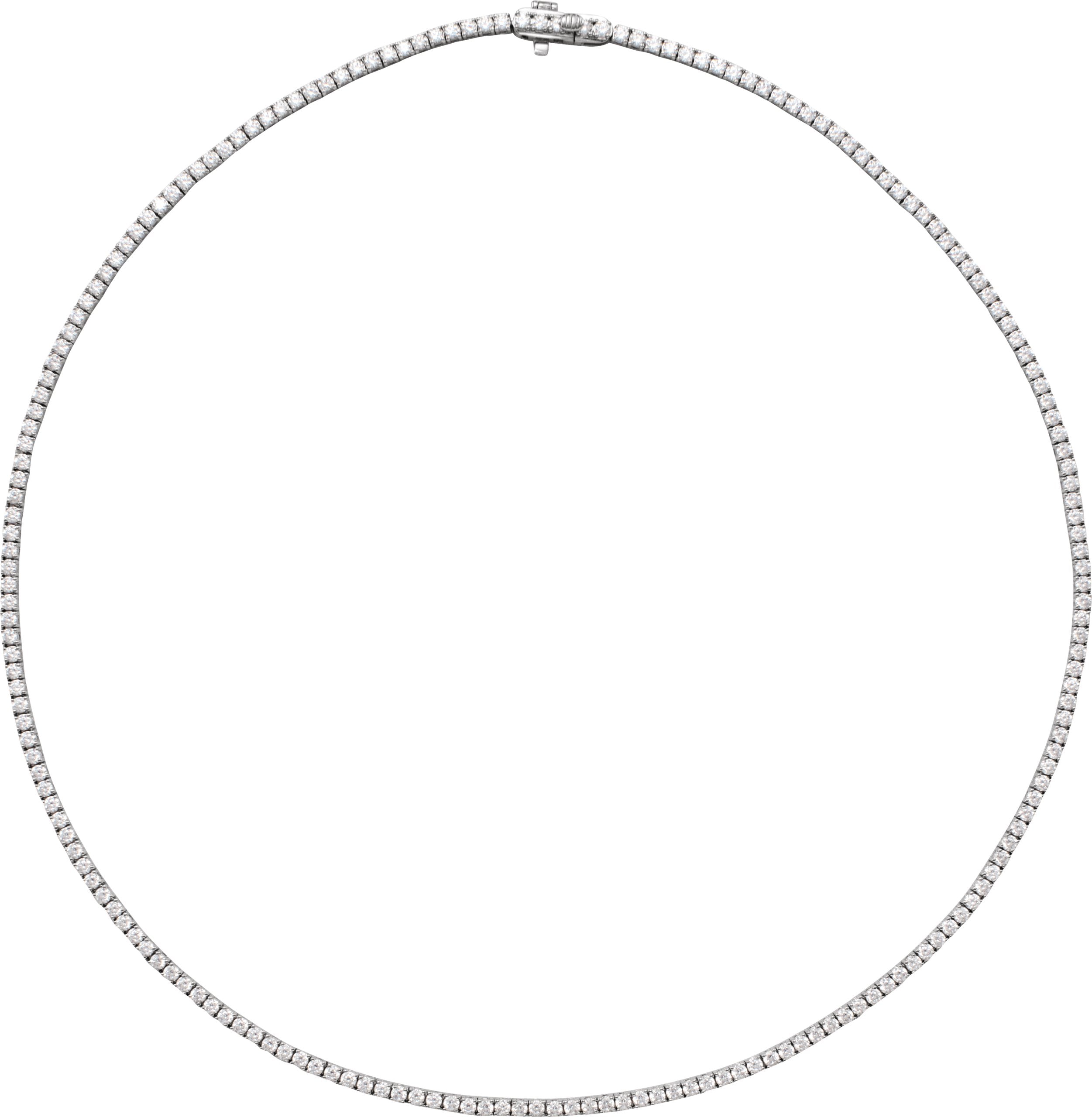 14K White Gold 5 7/8 CTW Lab-Grown Diamond Line 16" Necklace