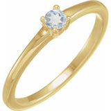 Bague en or jaune 14 carats avec pierre de lune à reflets bleus naturels