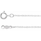 Chaîne corde 18 carats, 0,85 mm